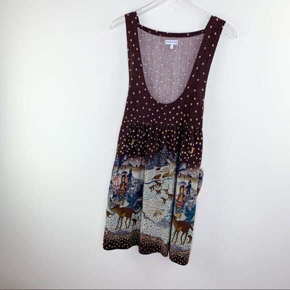Aoyama Itchome Artic Scene Sweater Dress Jumper L - Picture 1 of 11